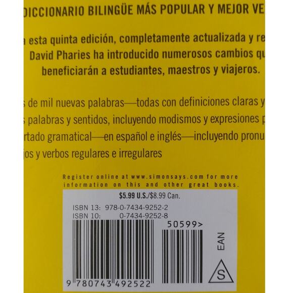 Th University of Chicago Spanish-English Dictionary Student Edition - Picture 3 of 4